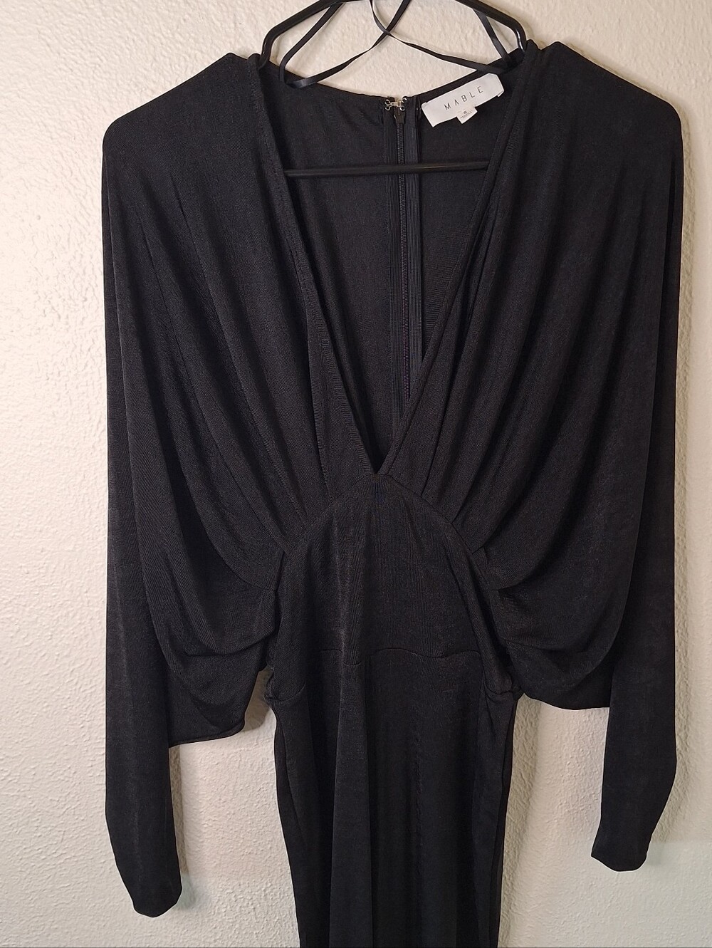 Mable Batwing Jumpsuit Small Black